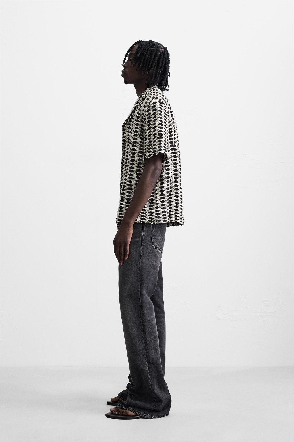 CONTRAST JACQUARD SHIRT - Zara фото 11
