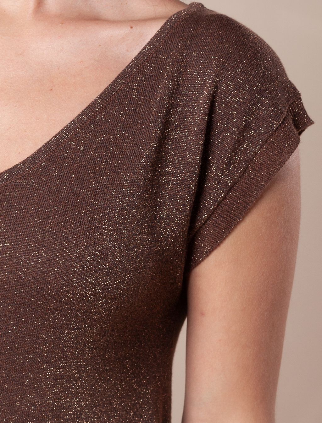 VILATTE / Платье тонкой вязки из хлопка и вискозы с мягким люрексом  фото 3