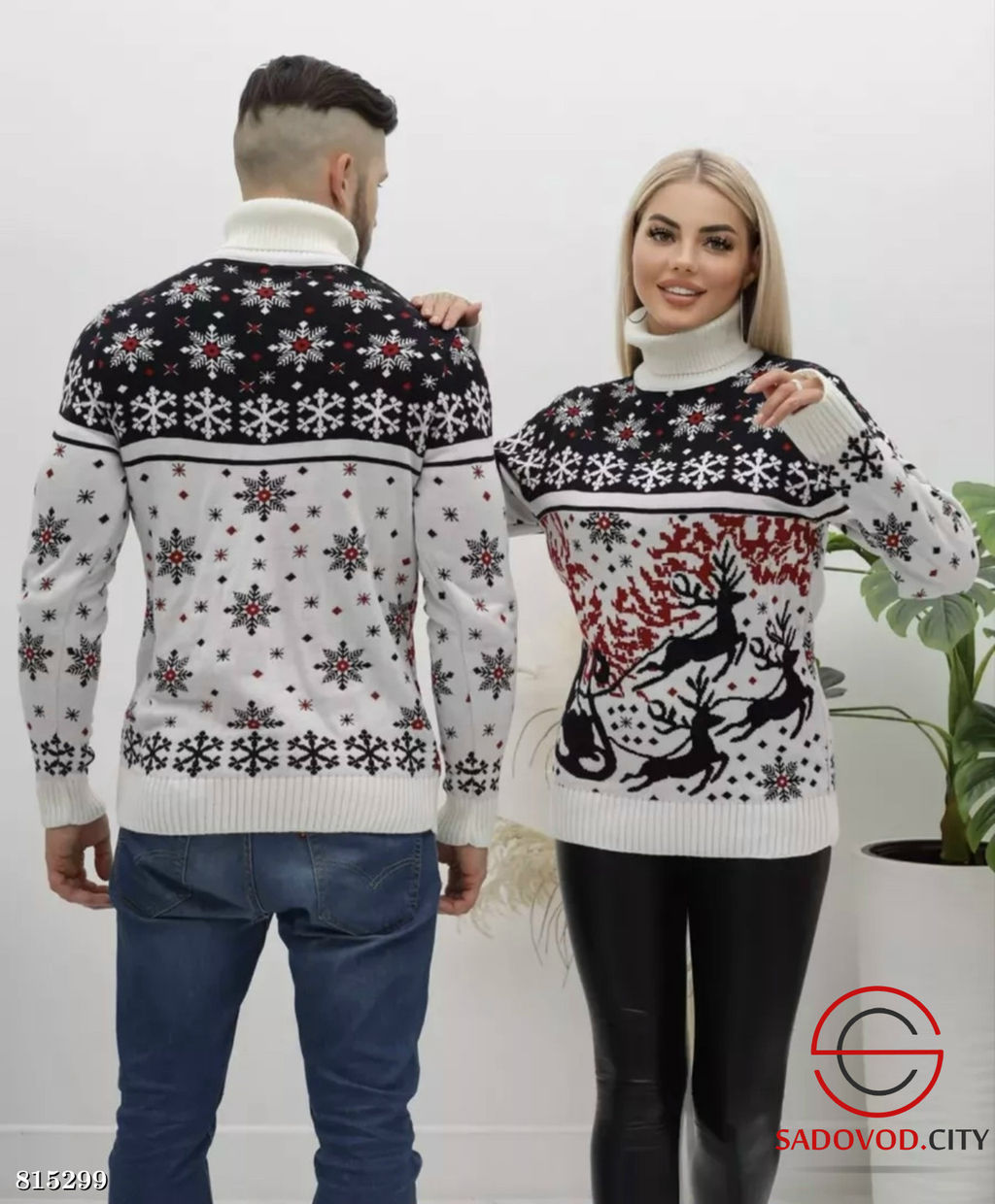 Свитер новогодний с принтом - Bruno фото 4