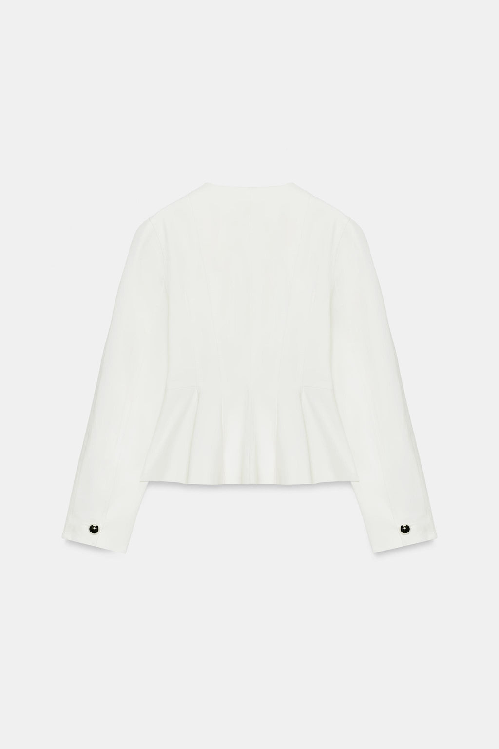 BLAZER PEPLUM BOTONES MET?LICOS / Crudo - Zara фото 7