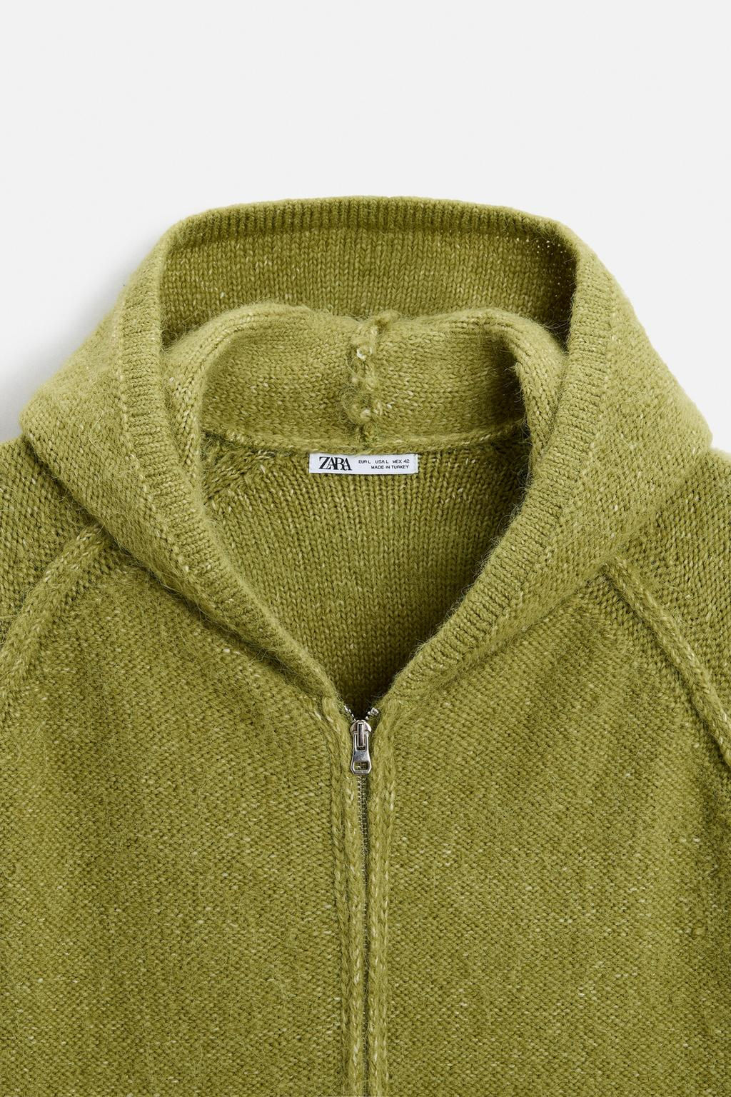 HOODED KNIT JACKET - Zara фото 9