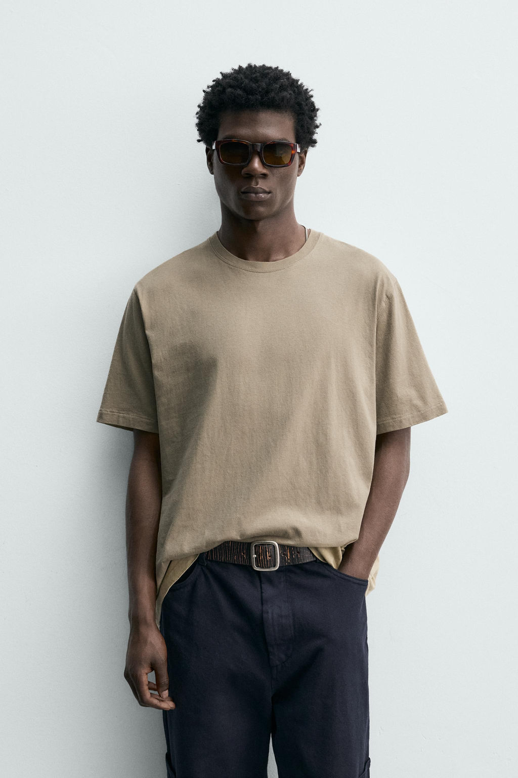 CAMISETA REGULAR FIT LIGHTWEIGHT ORIGINS / Beige vigor?