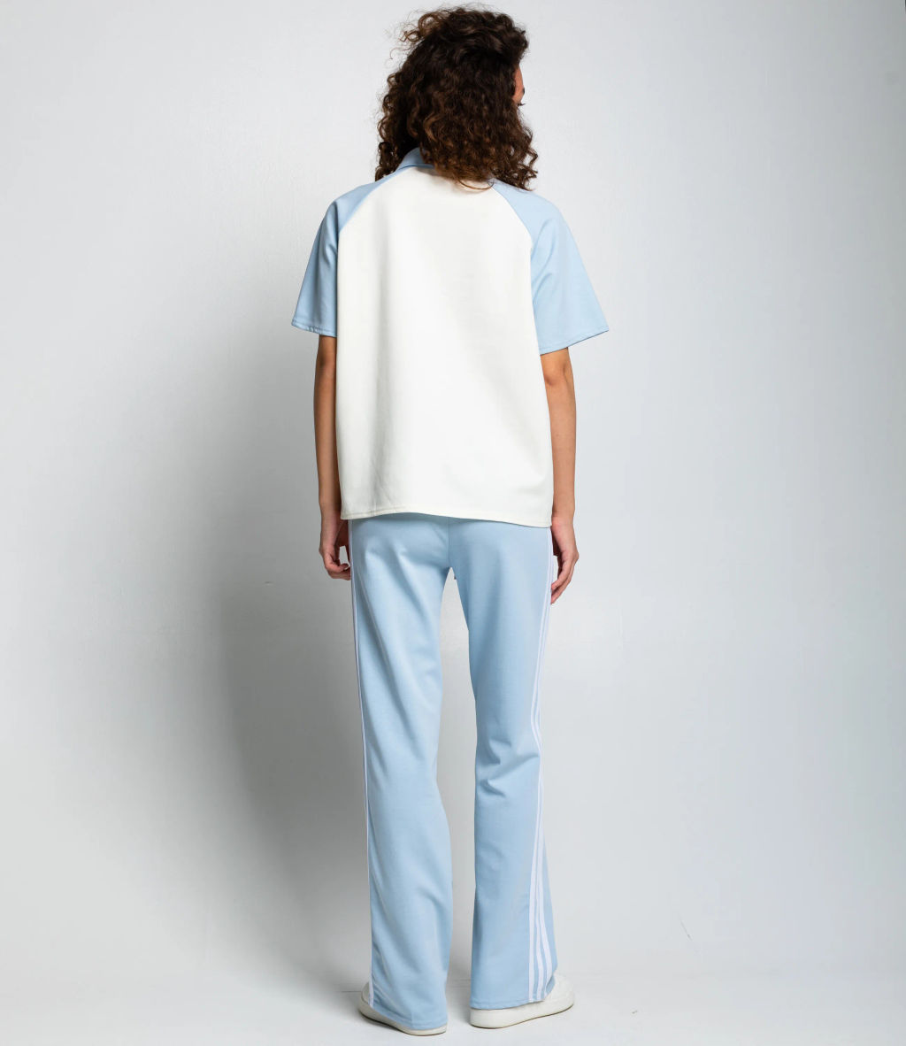 Спортивный костюм #КТ6605 (3), голубой, кремовый - Dommod фото 4