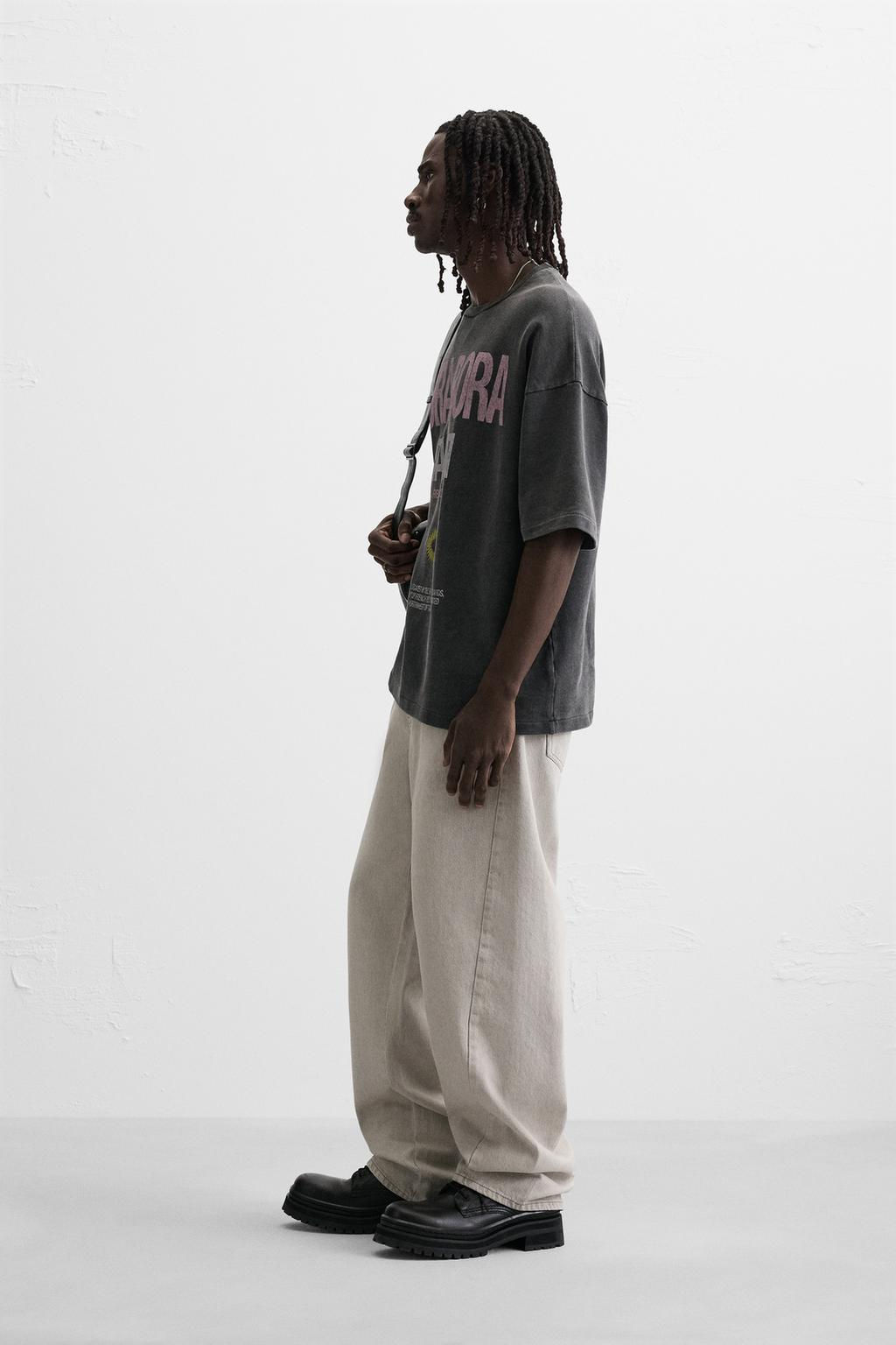 WASHED SLOGAN SWEATSHIRT - Zara фото 4