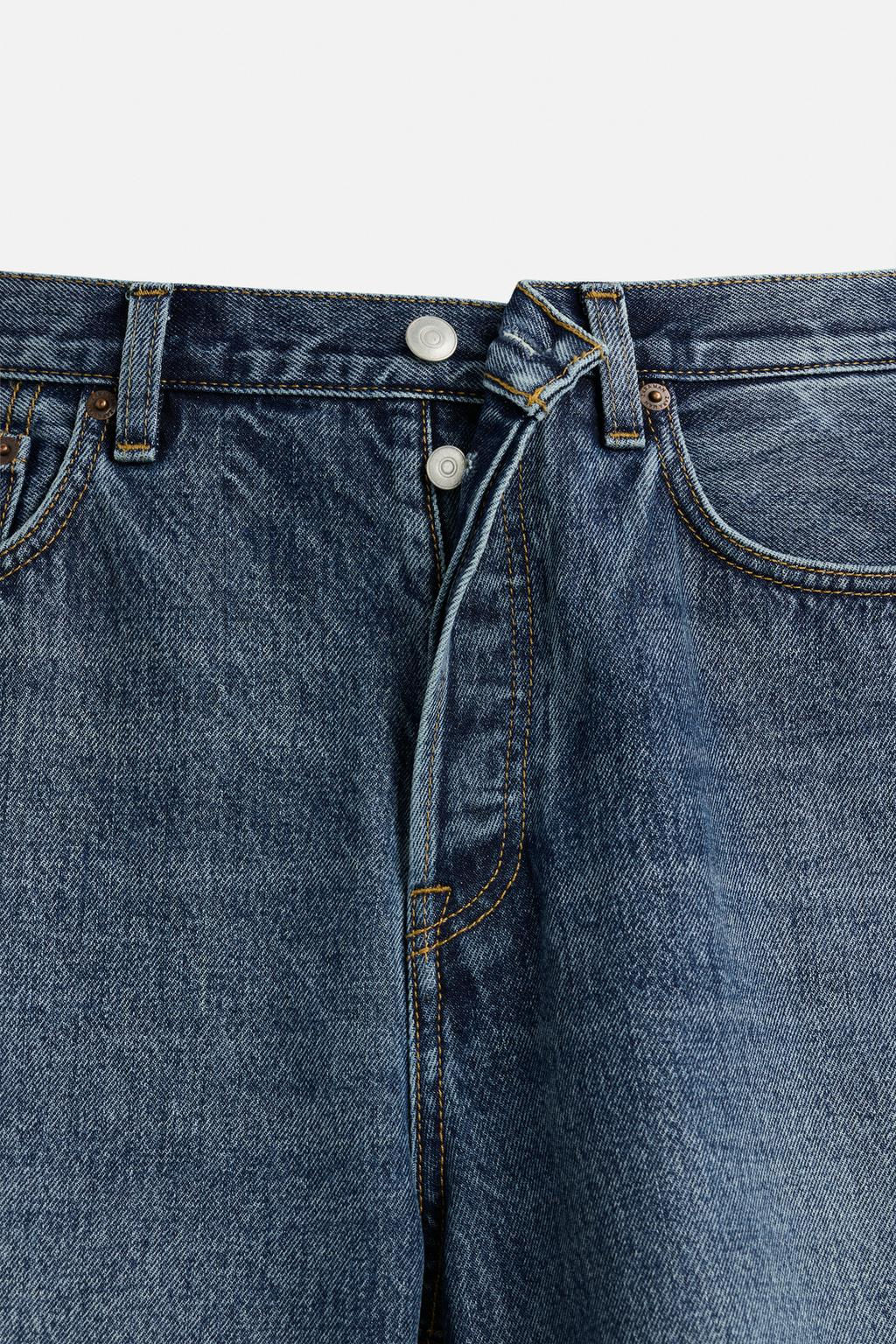 STRAIGHT-LEG DENIM BERMUDA SHORTS - Zara фото 19