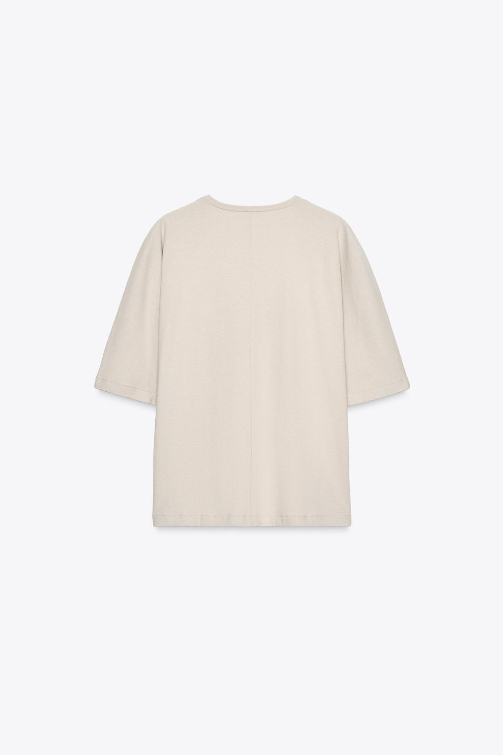 OVERSIZED TEXTURED T-SHIRT - Zara фото 14