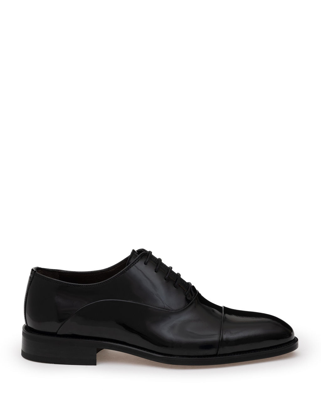 Siyah Microlight Taban %100 Deri Smokin Ayakkab_