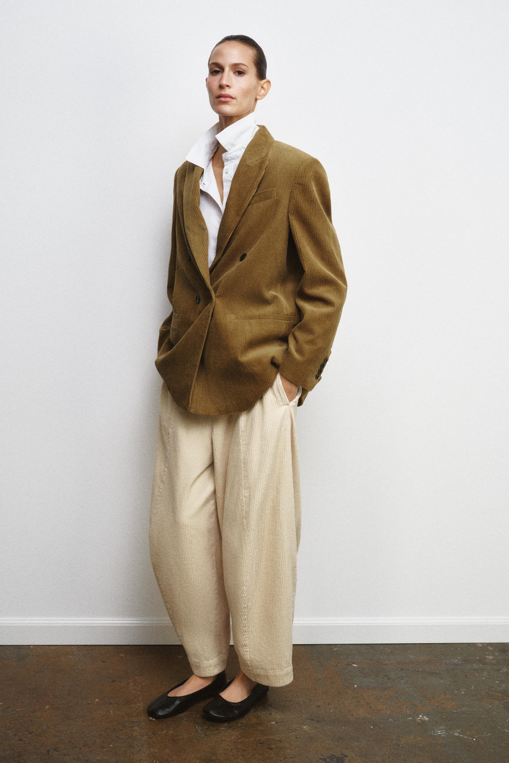 OVERSIZE CORDUROY BLAZER ZW COLLECTION LIMITED EDITION - Zara фото 4