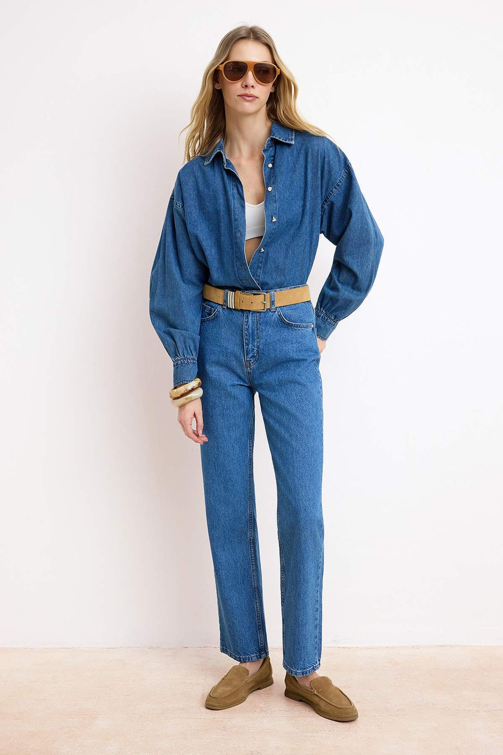 Mavi Normal Bel 100% Pamuk Straight Duz Kesim Jeans TWOSS26JE00096