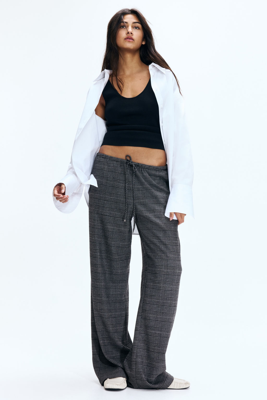 Pantal?n con cord?n de ajuste - H&m фото 3