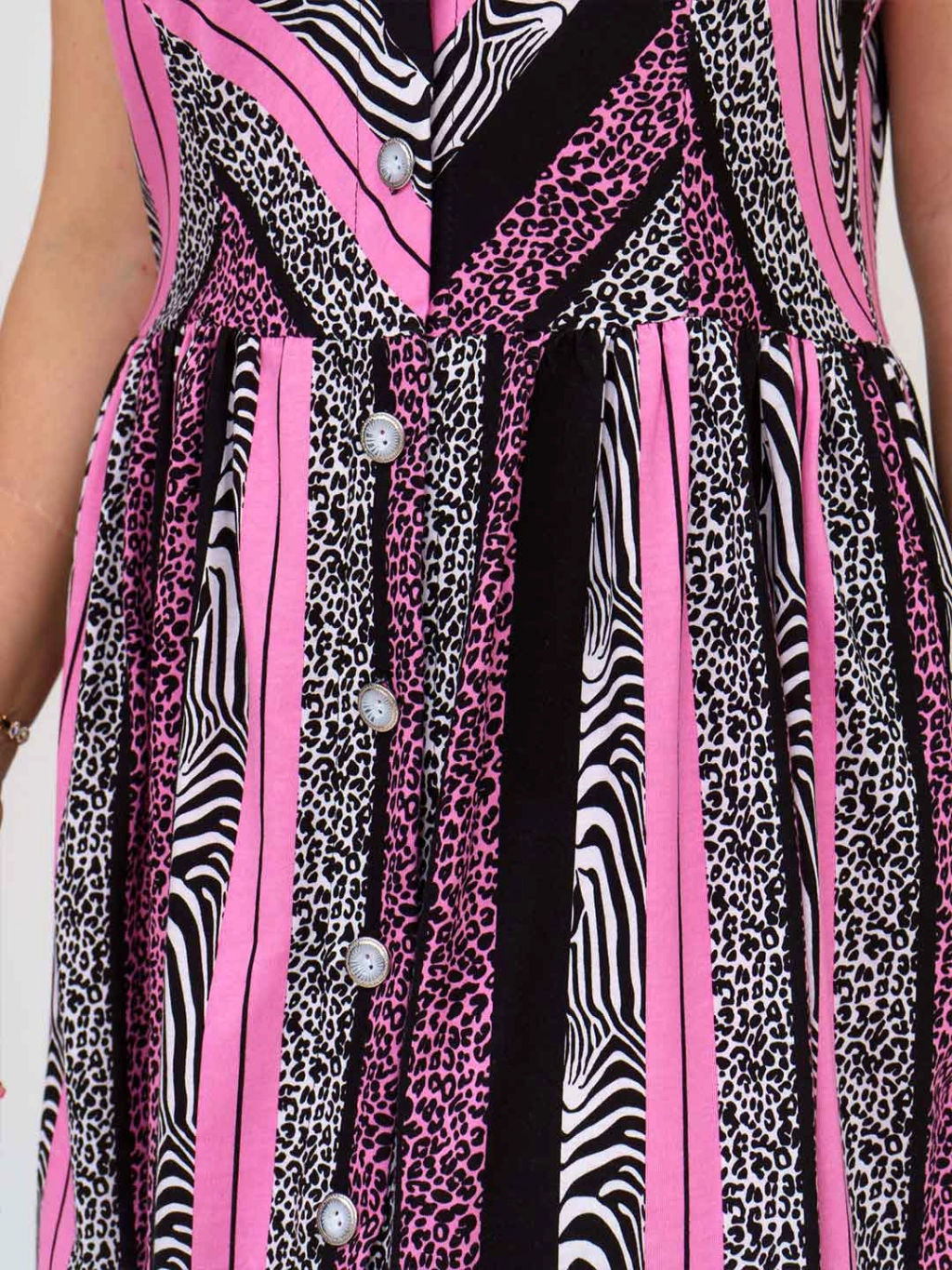 Сарафан женский, цвет черный розовый