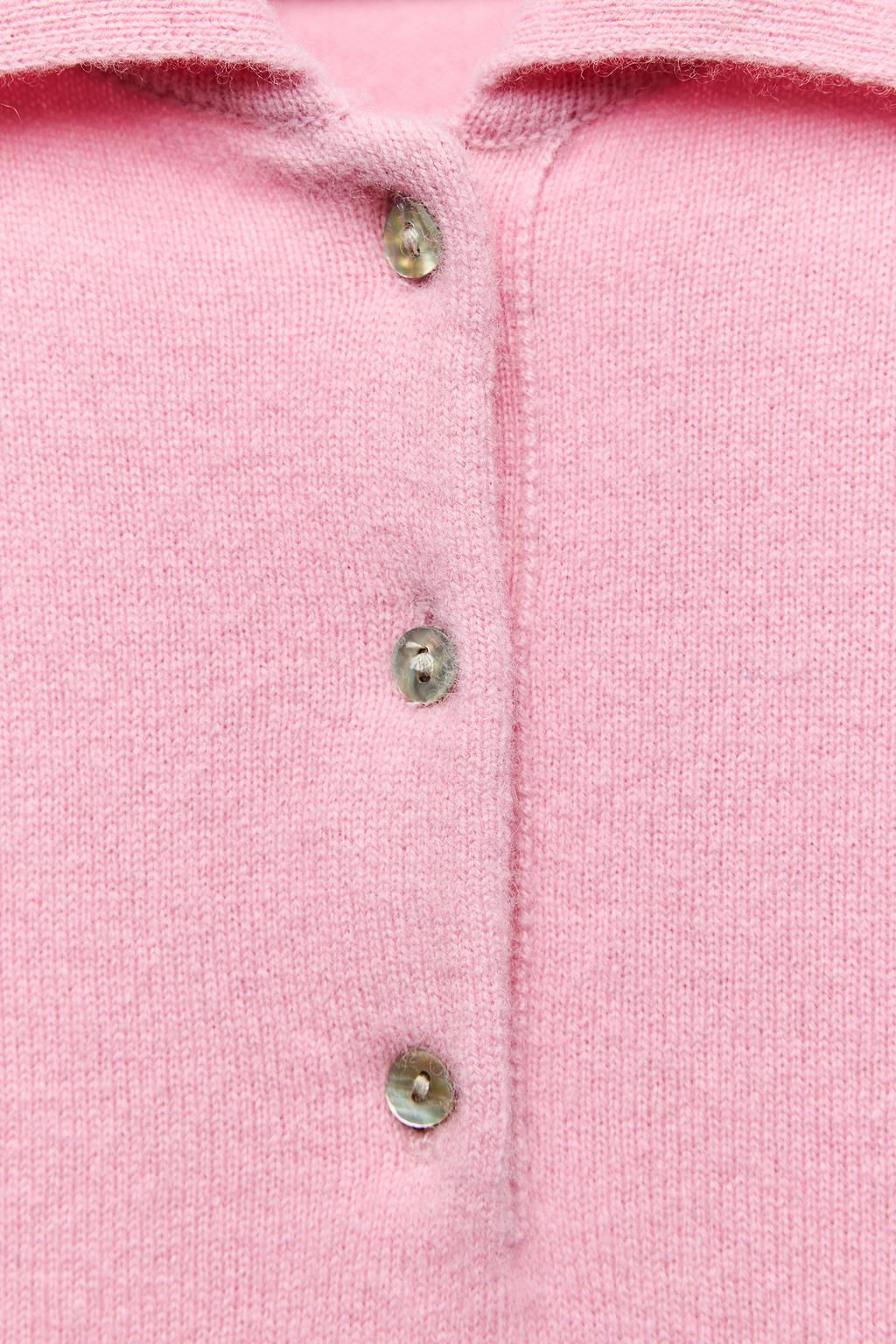 BASIC 100% WOOL POLO SHIRT - Zara фото 9