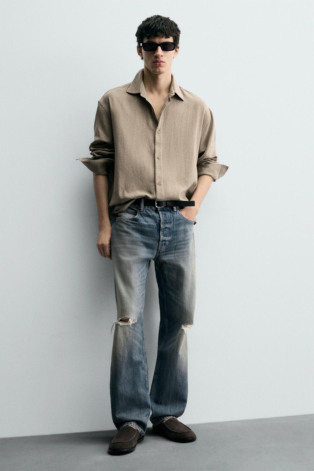 LEATHER LOAFERS - Zara фото 6