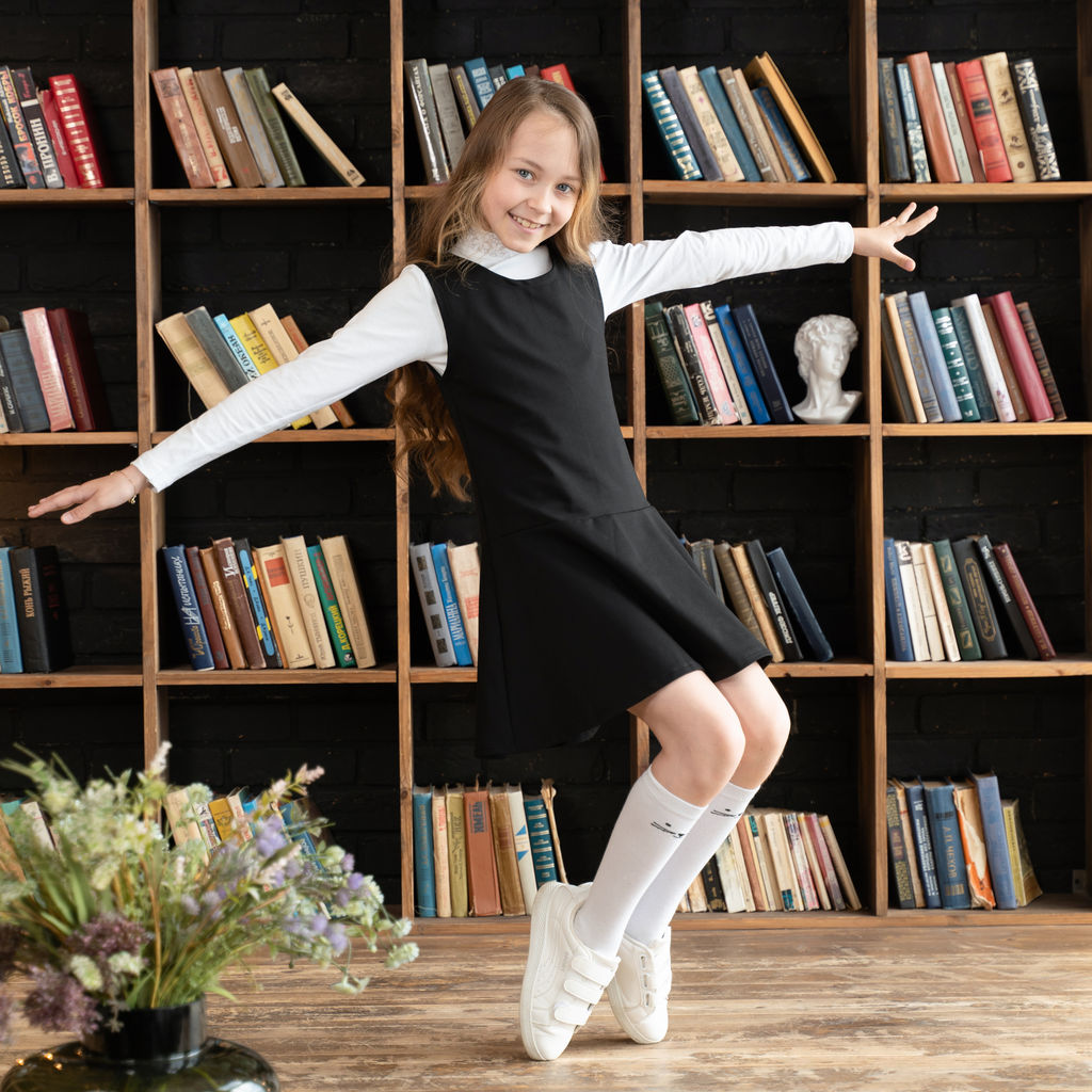 Сарафан детский школьный черный 930 (134, 68)