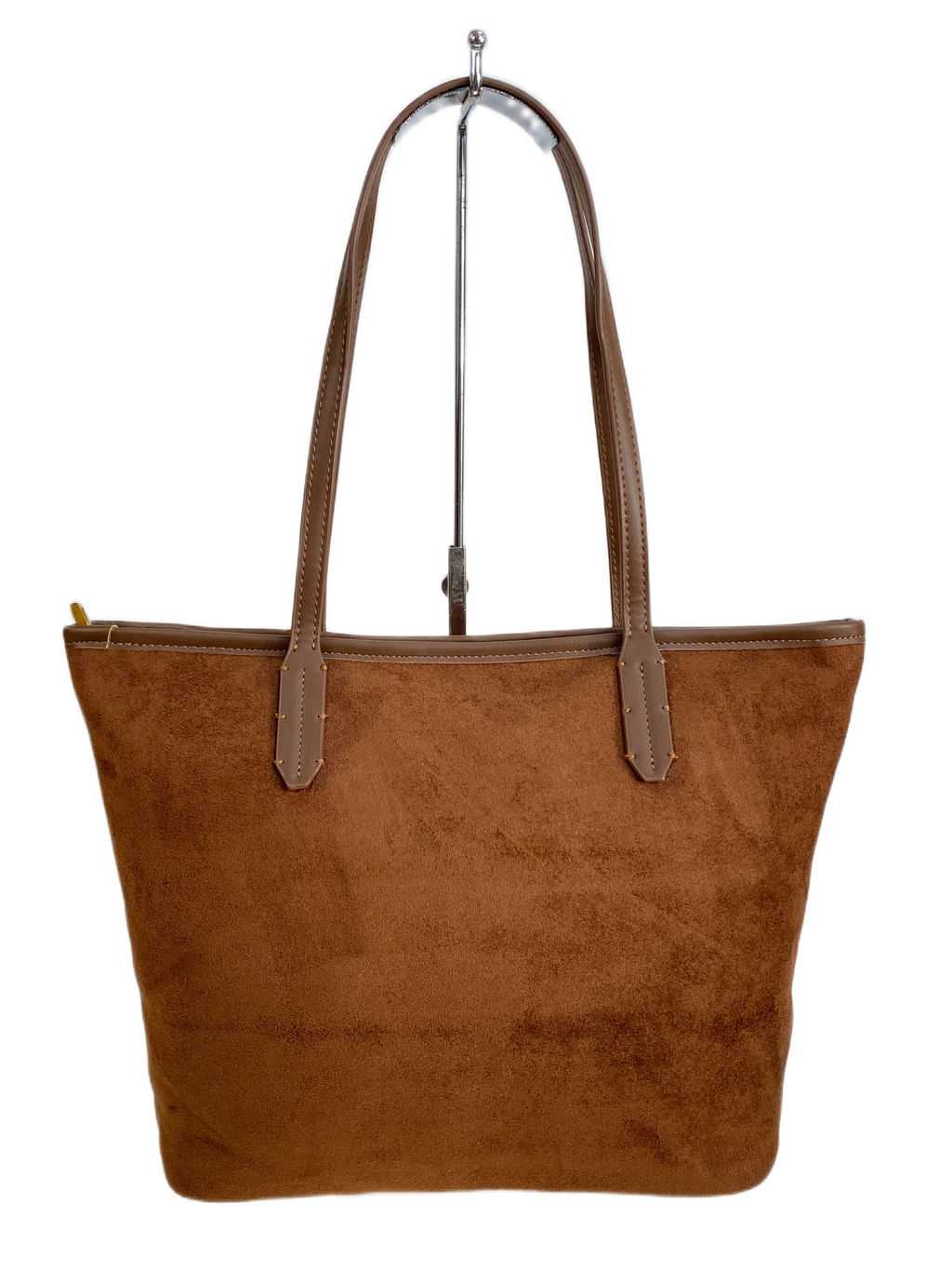 Женская сумка из искусственной замши, цвет коричневый - Greta фото 2