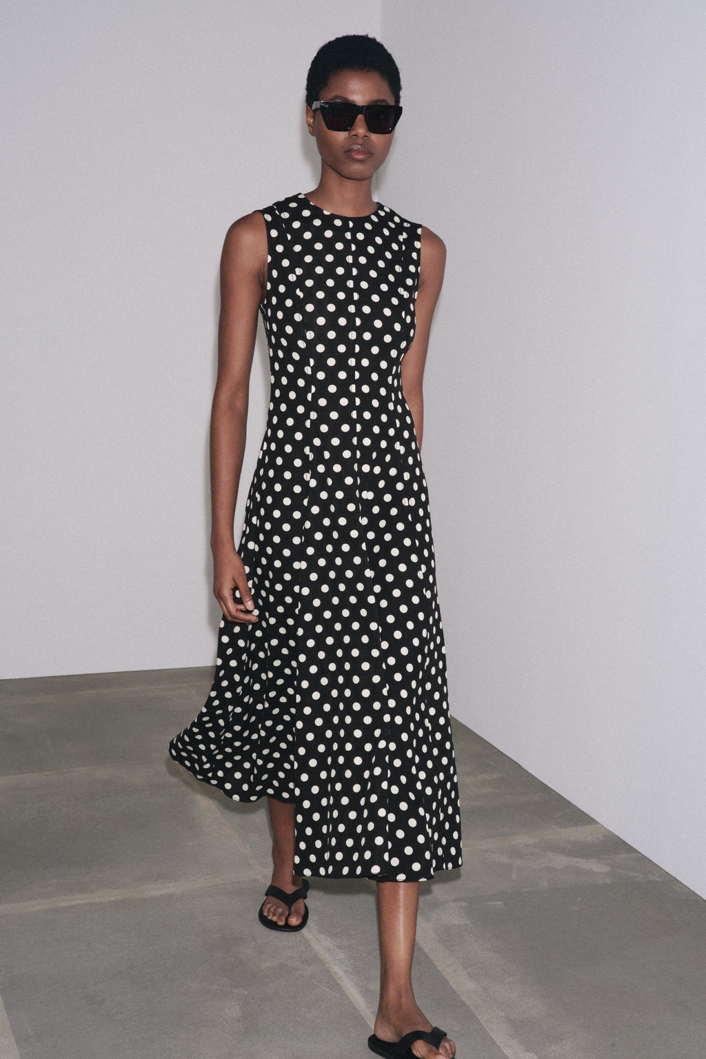 ZW COLLECTION POLKA DOT MIDI DRESS - Zara фото 28