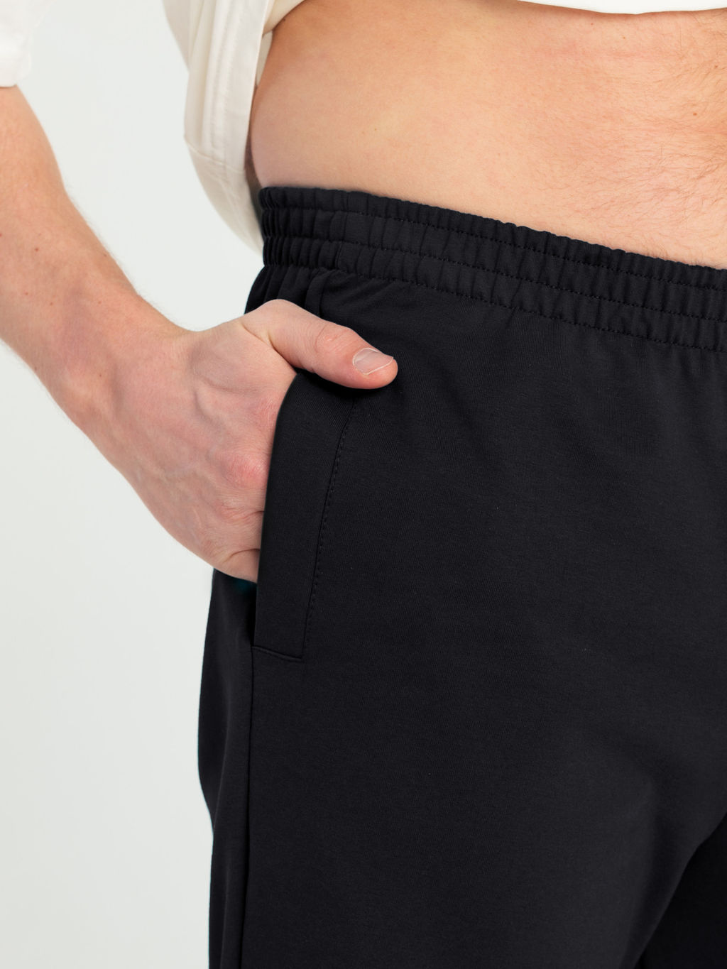 Брюки мужские футер 2-х нитка КЕЛЬН ЧЕРНЫЙ - Domtrik фото 4