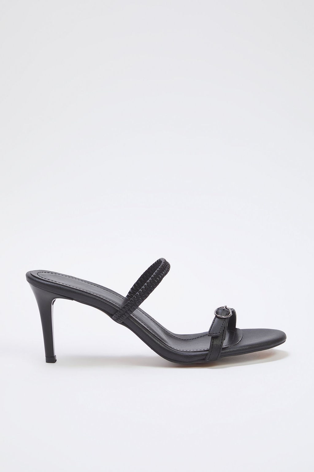 Trendyol Shoes Siyah Toka Detayl? Cift Kullan?ml? Ince Topuklu Badem Burun Kad?n Topuklu Sandalet TAKSS25TO00010 - Trendyolmilla фото 4