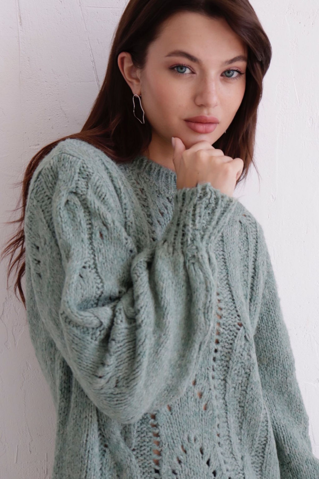 10421 Джемпер из шерсти фисташковый - Martichelli фото 3