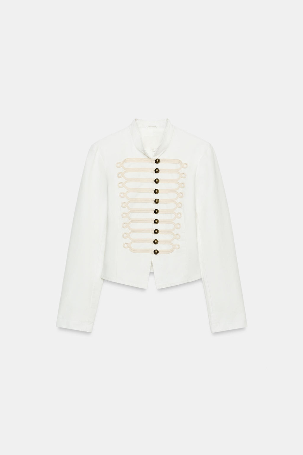 CHAQUETA ENTALLADA ALAMARES / Blanco - Zara фото 5