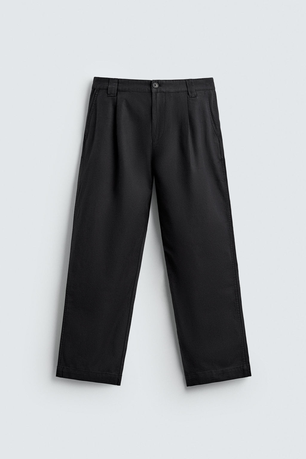 RELAXED FIT PLEATED TROUSERS - Zara фото 10