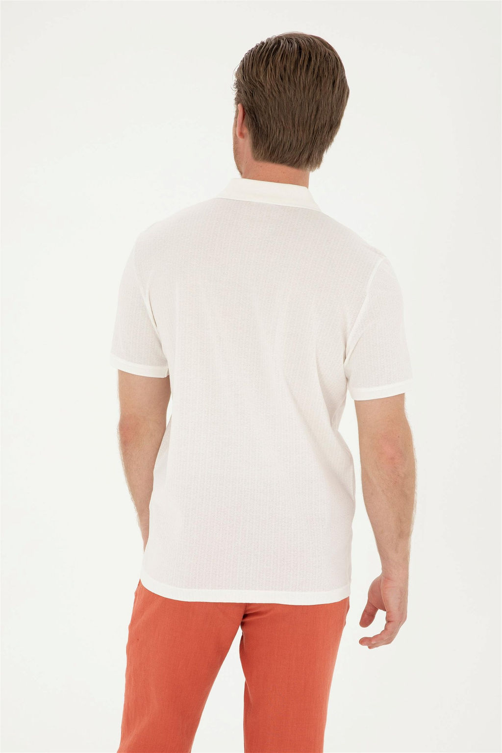 U. S. Polo Assn / Мужская футболка цвета экрю - U.s. polo assn фото 5