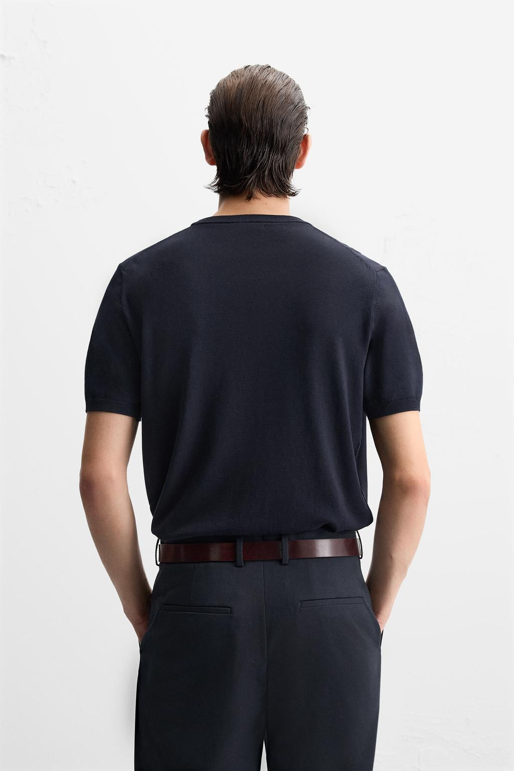 FLOWING KNIT T-SHIRT - Zara фото 19