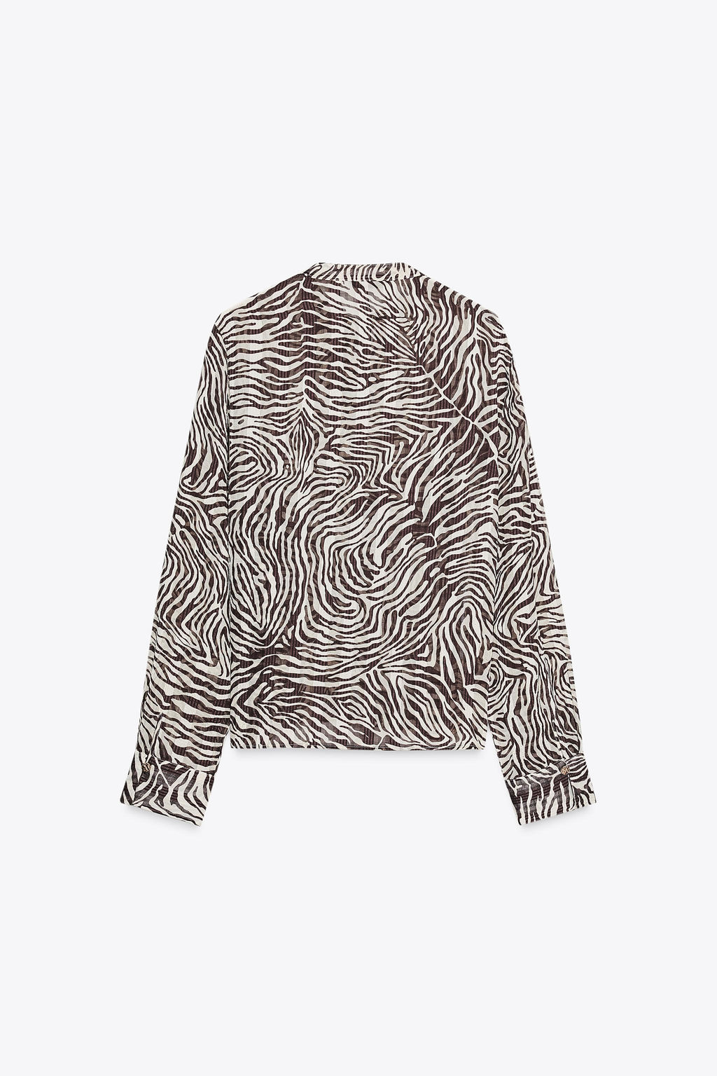 ANIMAL PRINT BLOUSE WITH BOW - Zara фото 8