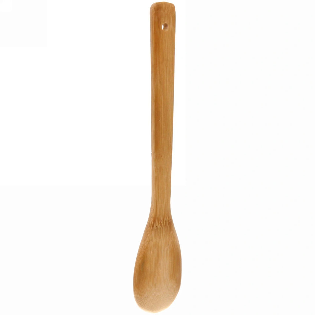 Цена за 5 шт. Ложка бамбуковая 30*6см "Вкусной жизни" Селфи