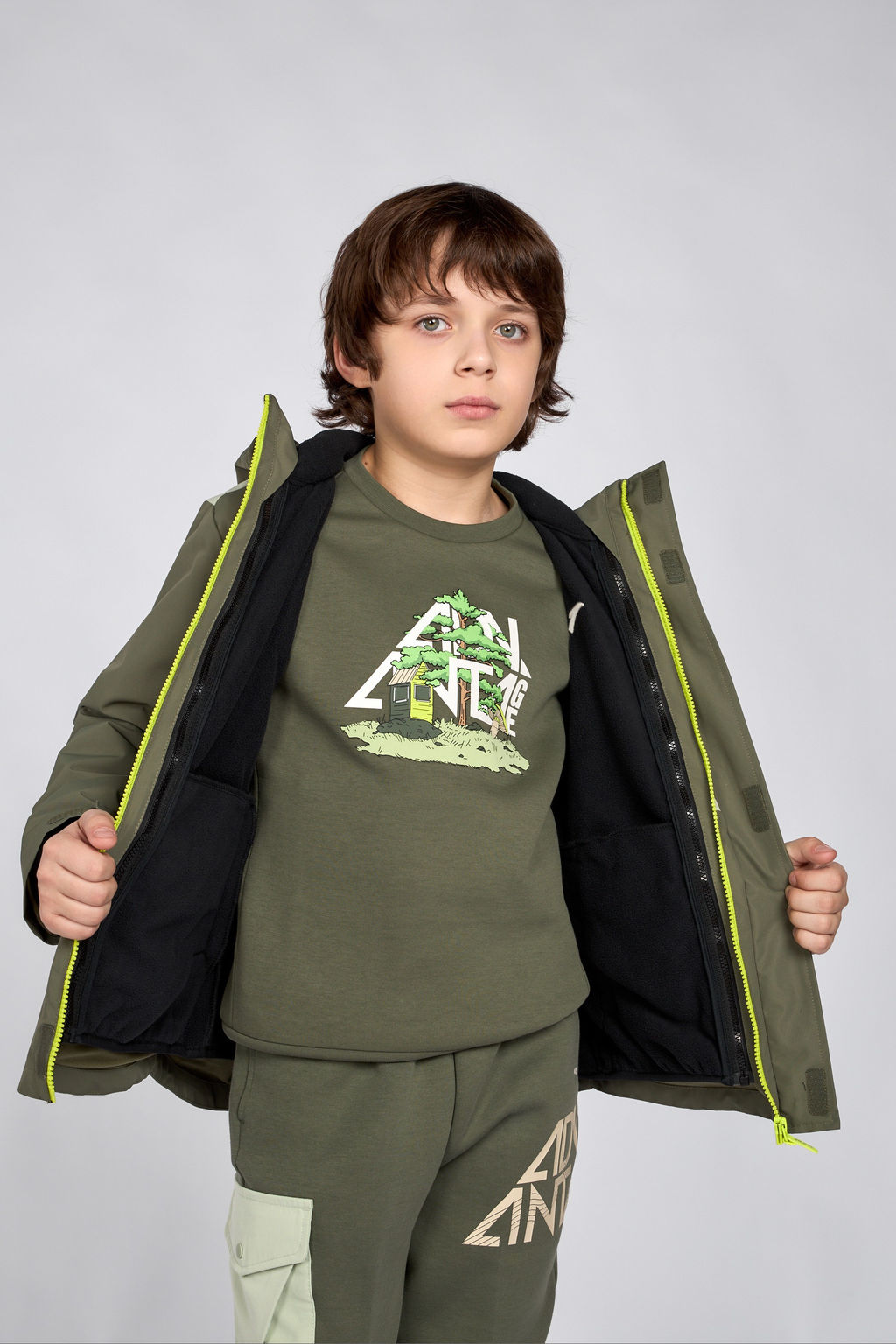 Куртка 2-в-1 Зеленый
