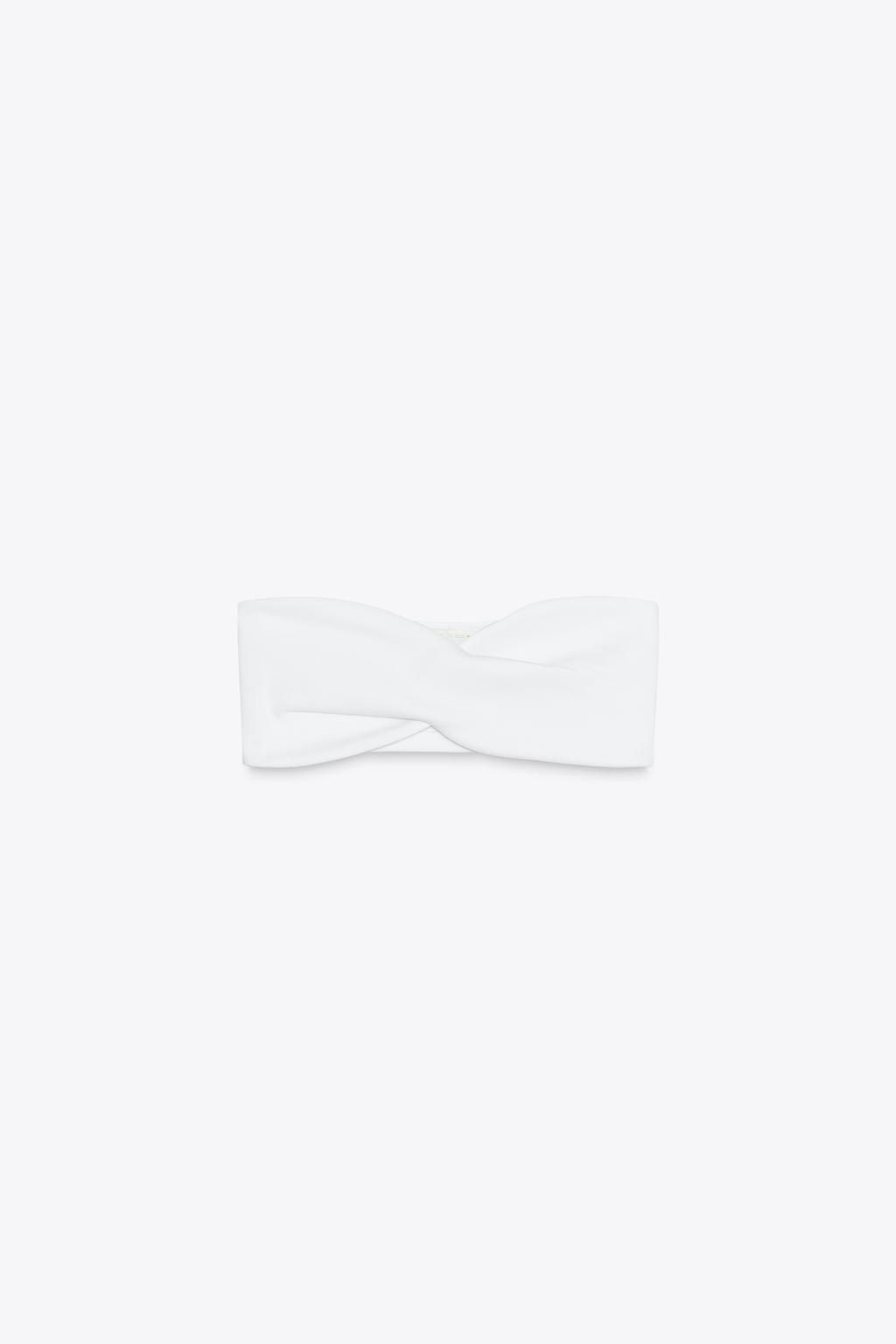 INTERLOCK BANDEAU TOP - Zara фото 16