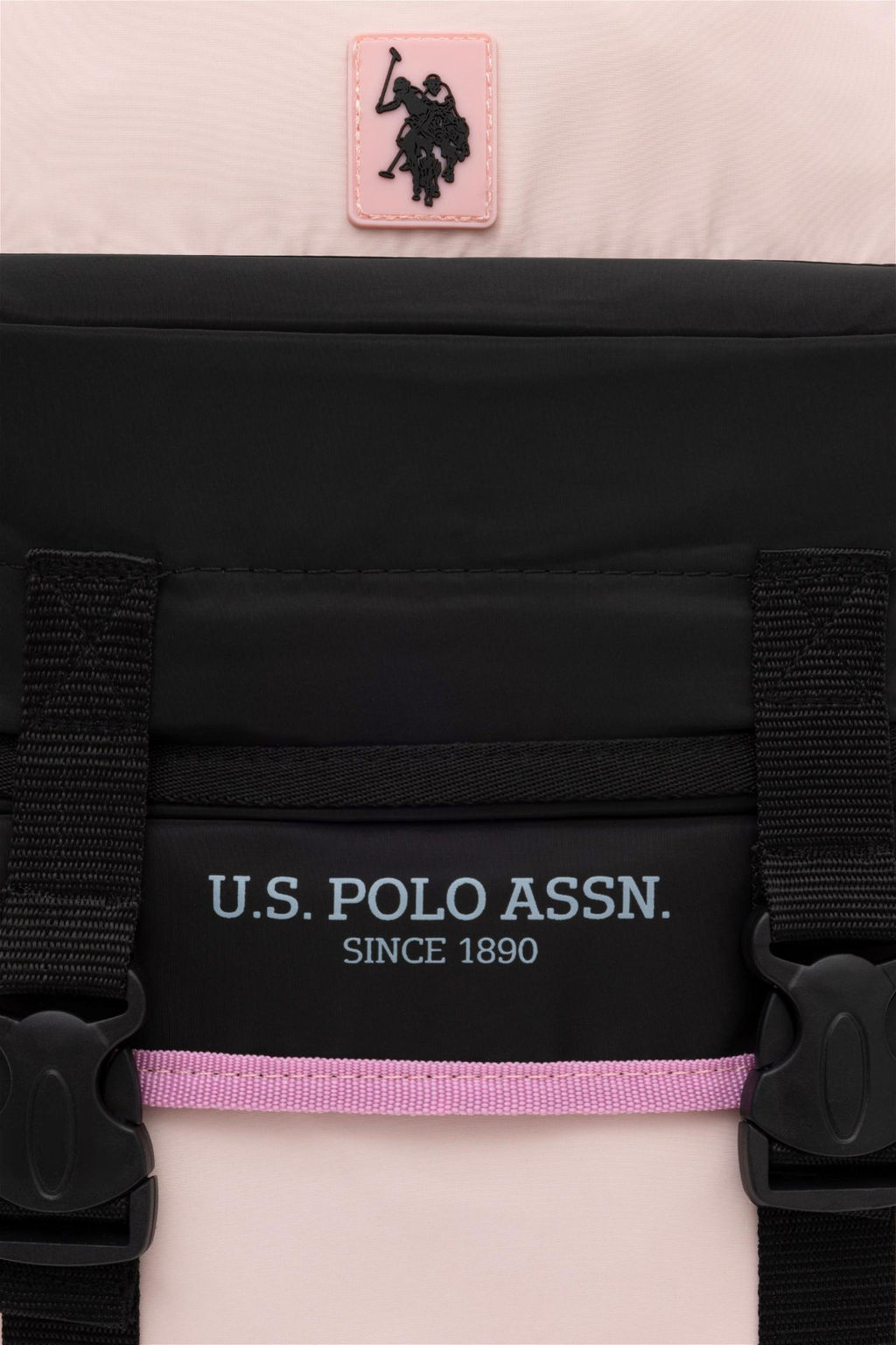 Розовая школьная сумка для девочки - U.s. polo assn фото 6