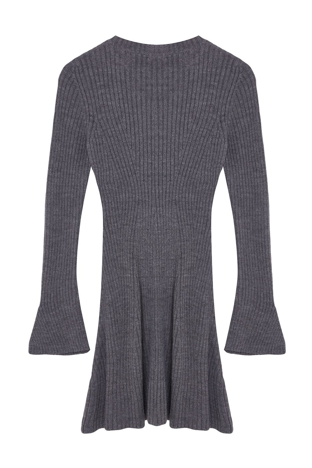 TRENDYOLMILLA Antrasit Mini Triko A-Line Formda Elbise TWOAW25EL00030 фото 21