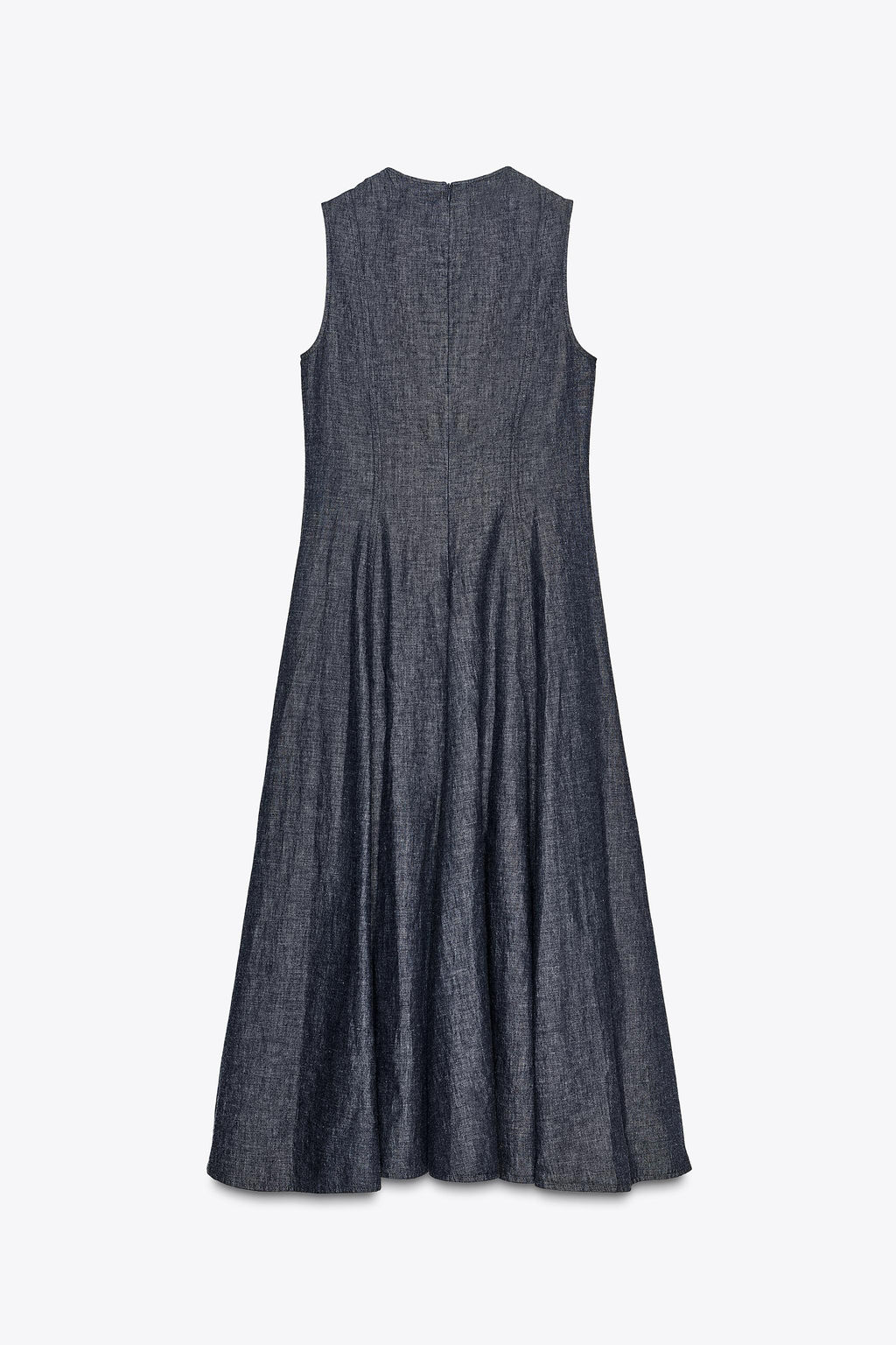 ZW COLLECTION DENIM MIDI DRESS - Zara фото 8