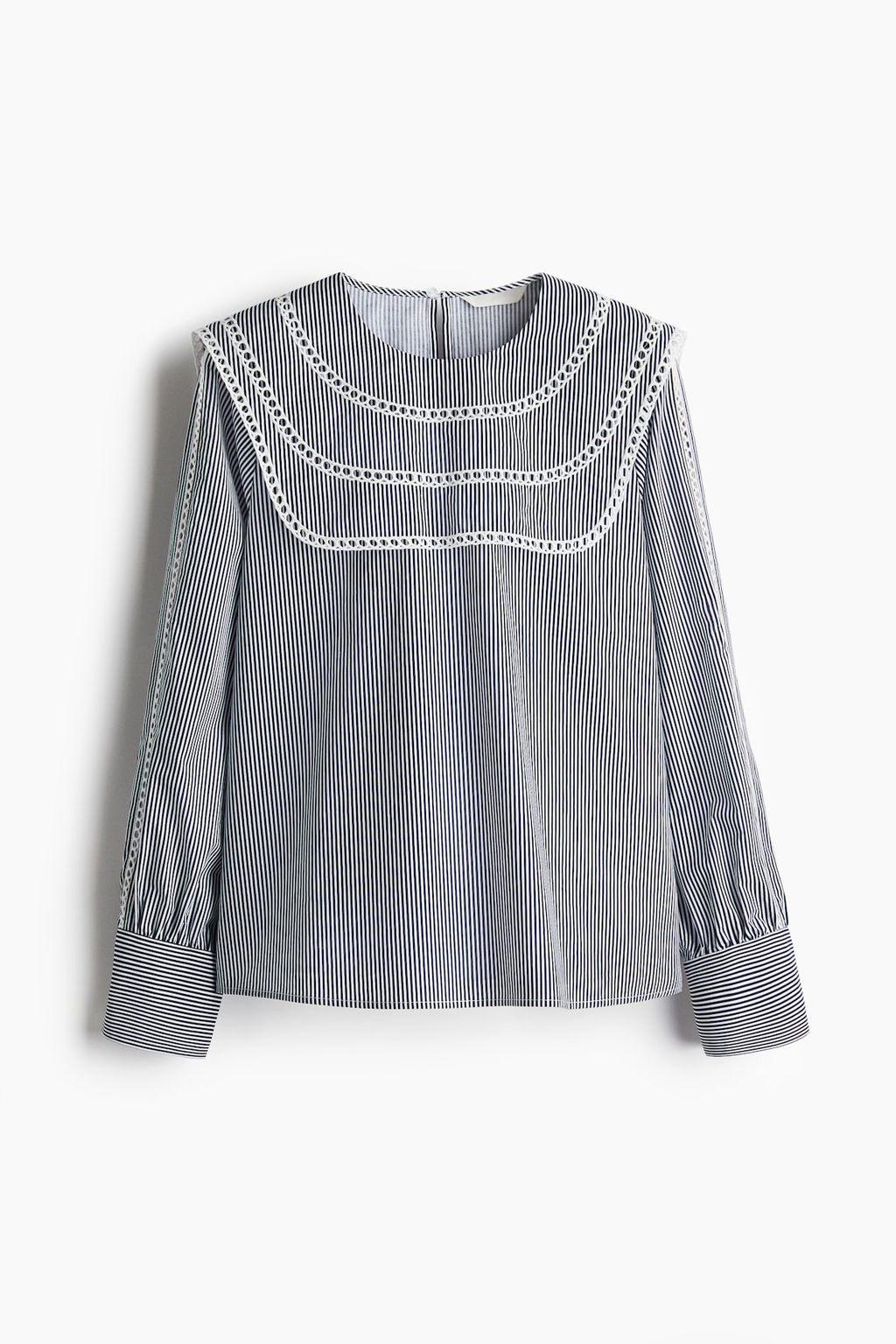 Blusa de algodon con ribetes de encaje - H&m фото 6