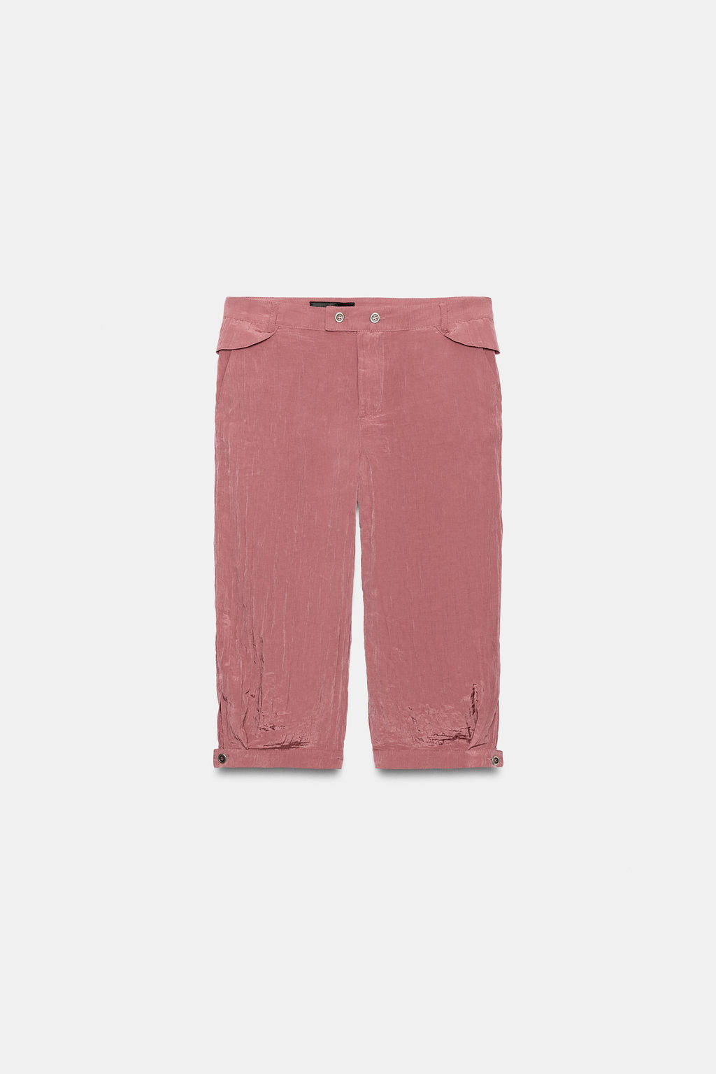 PANTAL?N CAPRI FLUIDO / Rosado oscuro - Zara фото 5