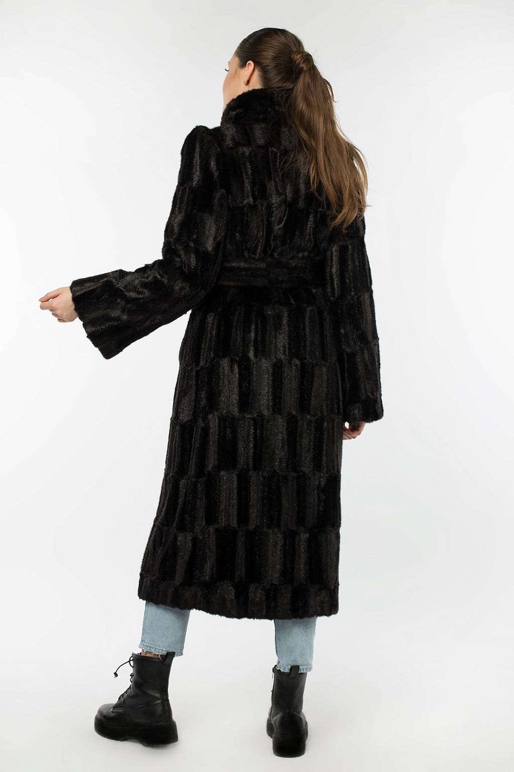 02-0765 Пальто женское утепленное (пояс) - Империя пальто фото 7