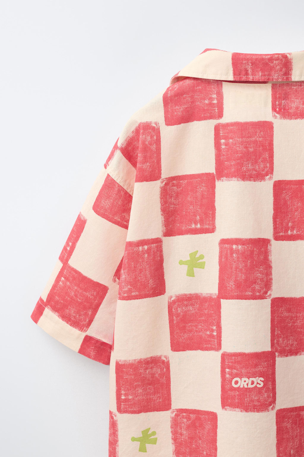 CAMISA CUADROS LOGO / Rojo
