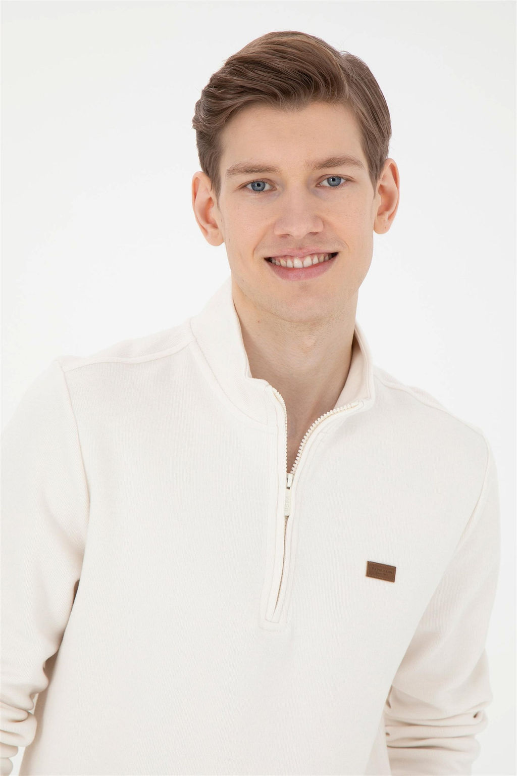 Мужской свитшот цвета экрю Неожиданная скидка в корзине - U.s. polo assn фото 2