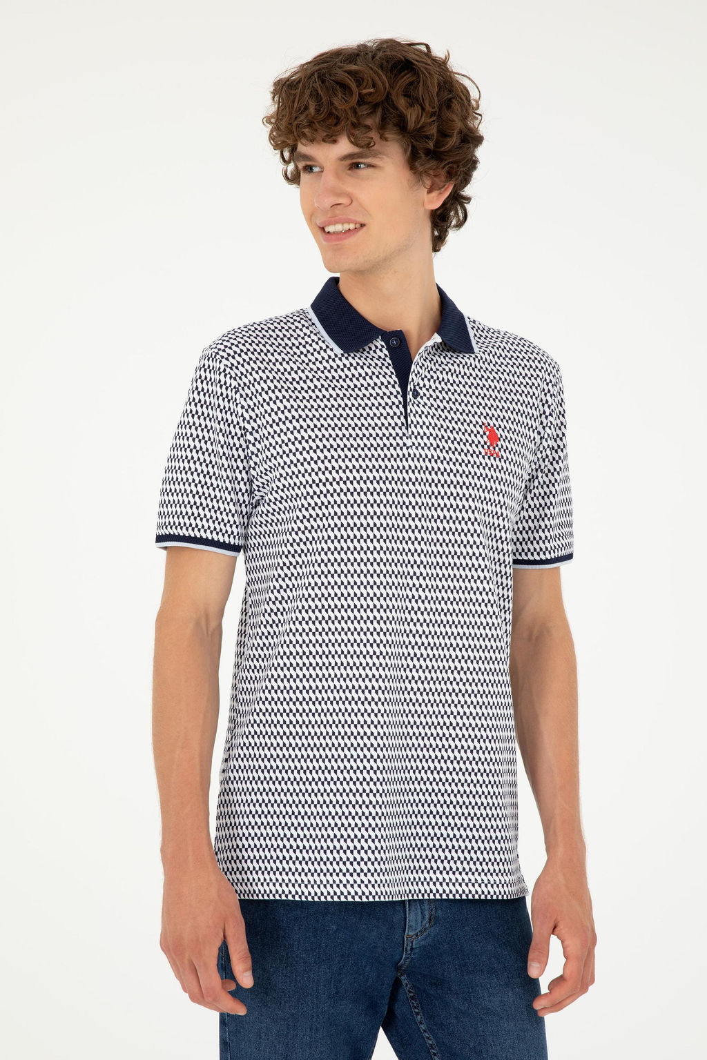 Футболка U.S. Polo Assn темно-синяя хлопок  фото 10