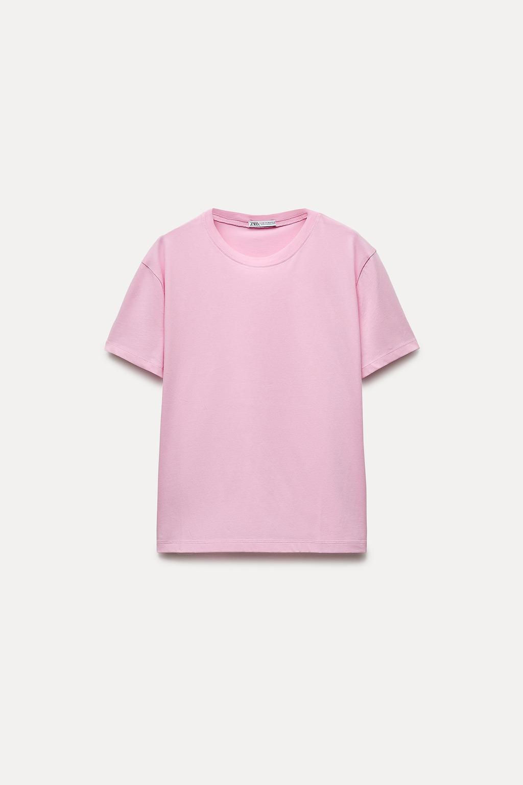 BASIC COTTON T-SHIRT - Zara фото 28