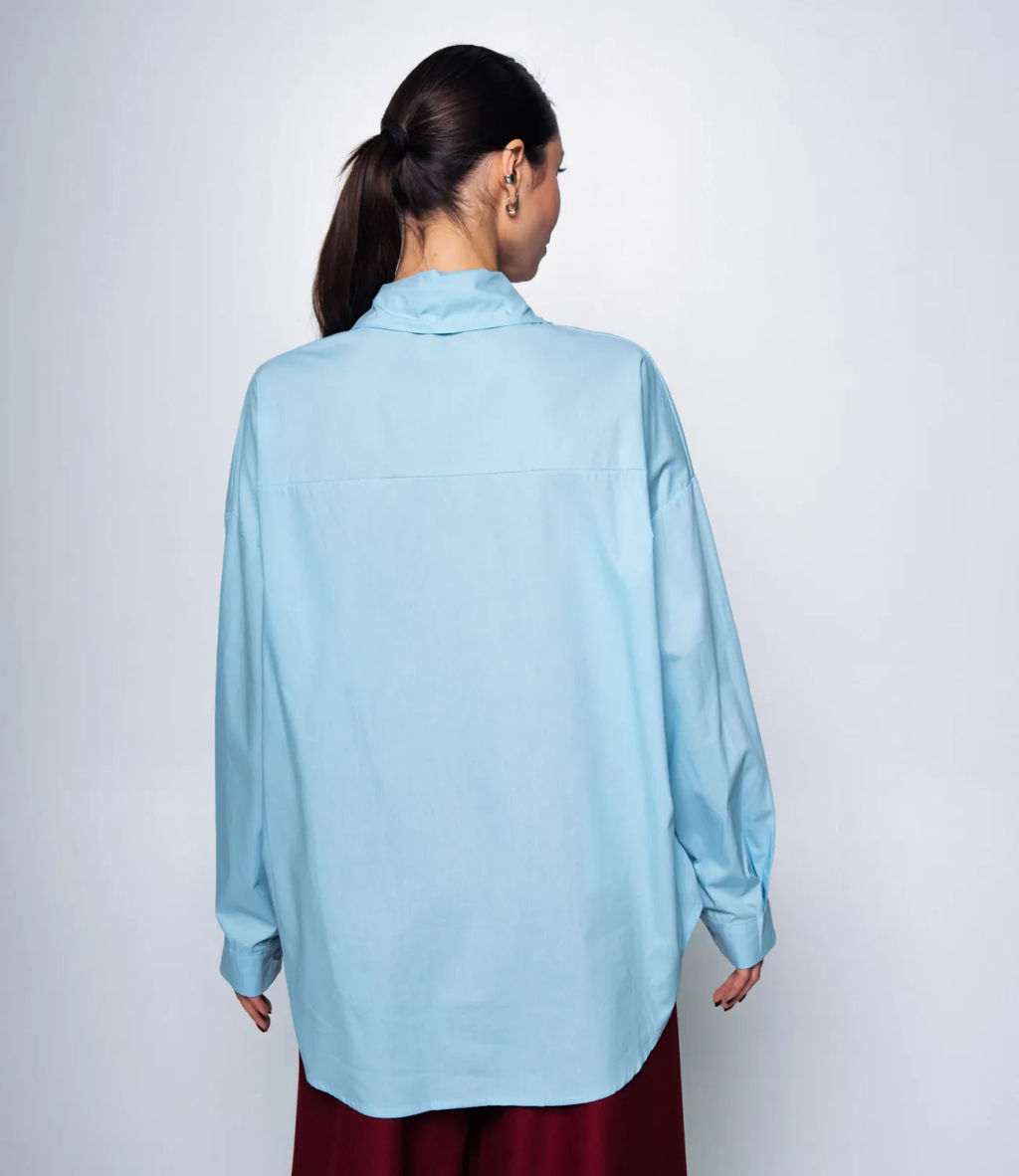 Рубашка #КТ3160 (7), голубой