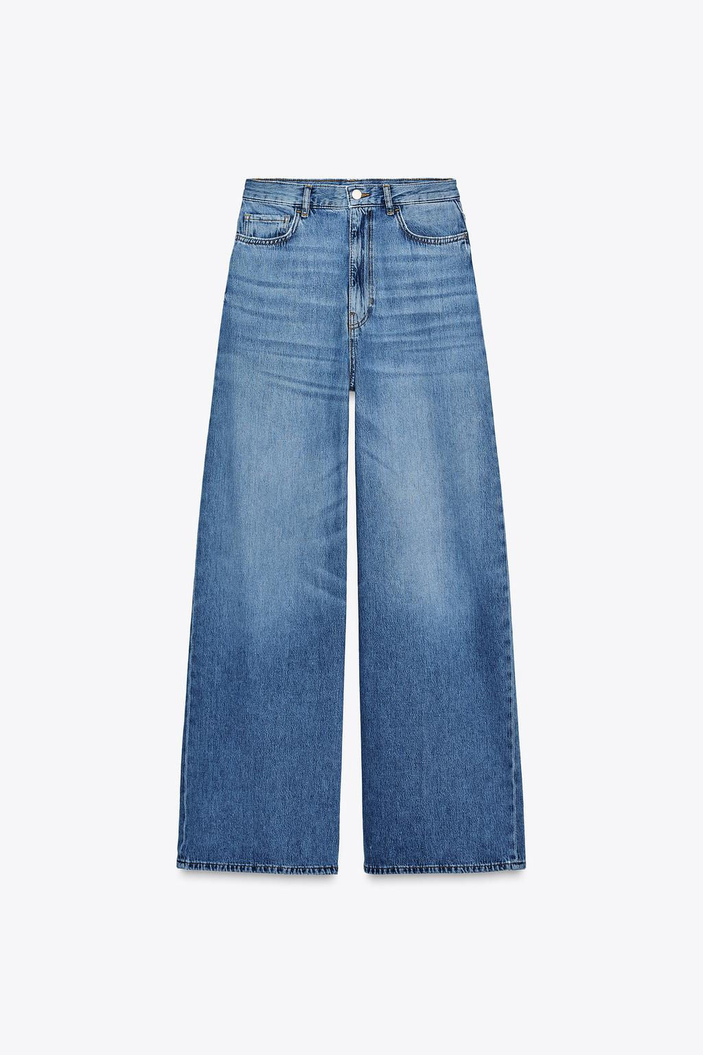 ZW COLLECTION HIGH-WAIST PALAZZO JEANS - Zara фото 15
