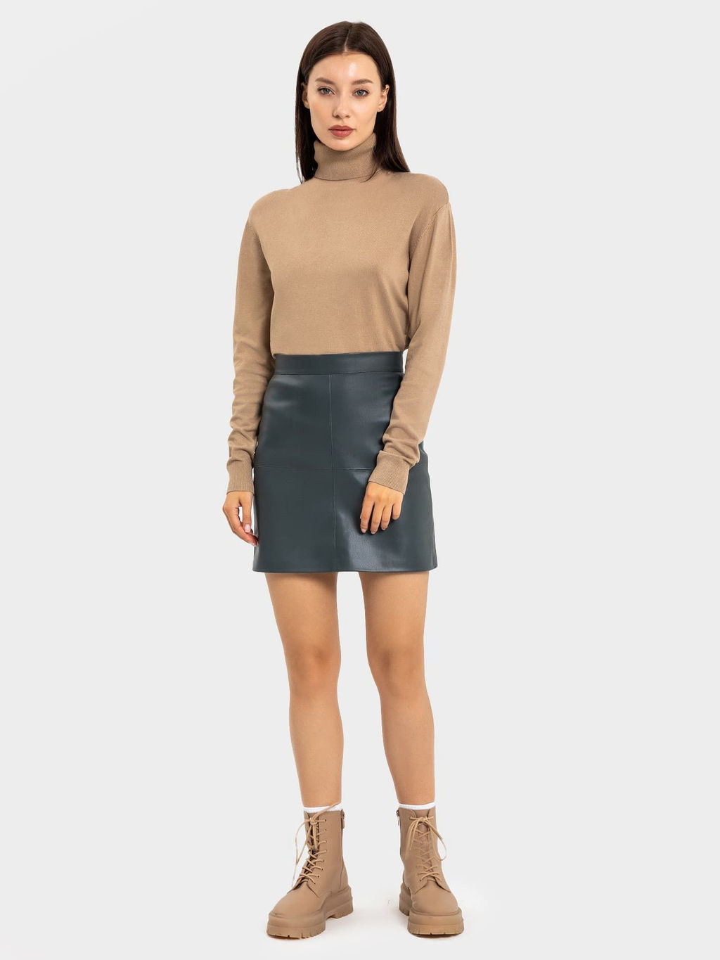 Свитер женский таупово-бежевый из вискозы тауп 122817 - Mark formelle фото 3