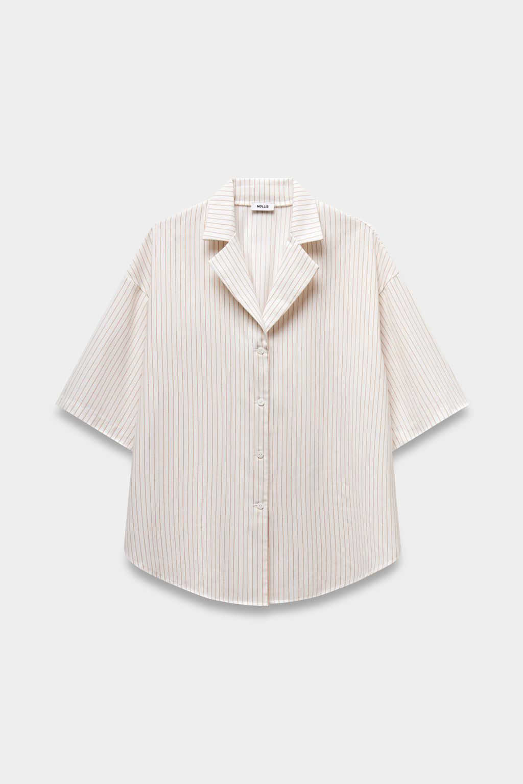 Рубашка изо льна в полоску - Mollis фото 6