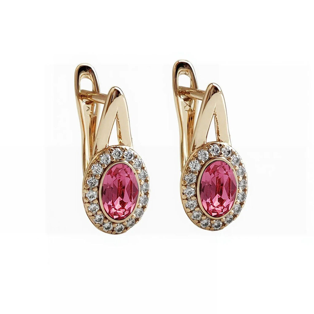 Серьги с кристаллами Swarovski