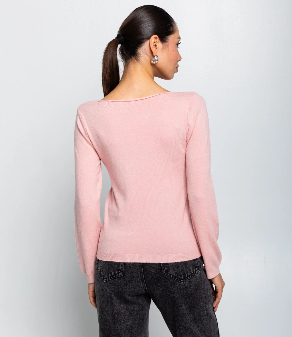 Джемпер #КТ978 (1), пудровый