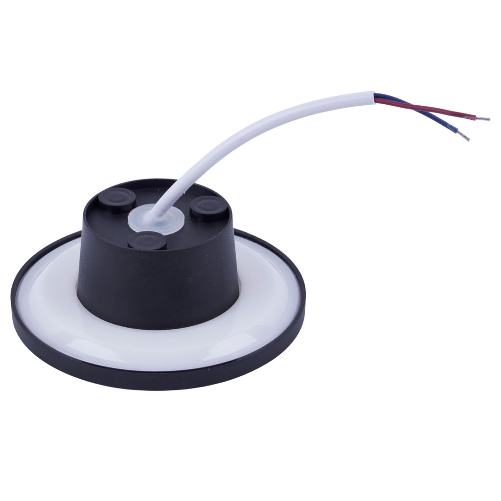 ULU-P35R-6W/3000K+4000K+6500K/D12 IP65 BLACK Светильник светодиодный уличный. Архитектурный накладной. С переключателем цвета свечения. Теплый(3000K)/Белый(4000K)/Дневной(6500K). Диаметр 12 см. Корпус черный. TM Uniel
