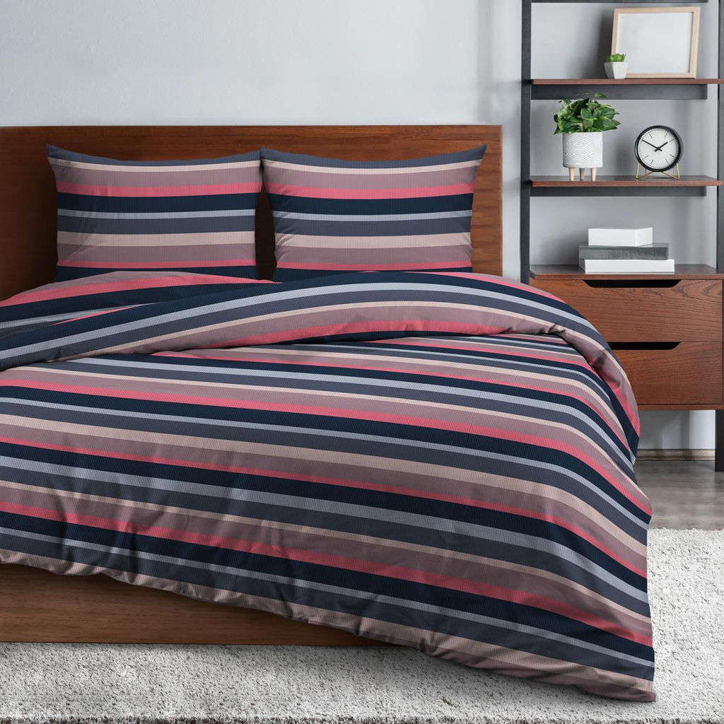 КПБ семейный бязь "Wenge" Basic (70х70) рис. 60152-1 Stripes