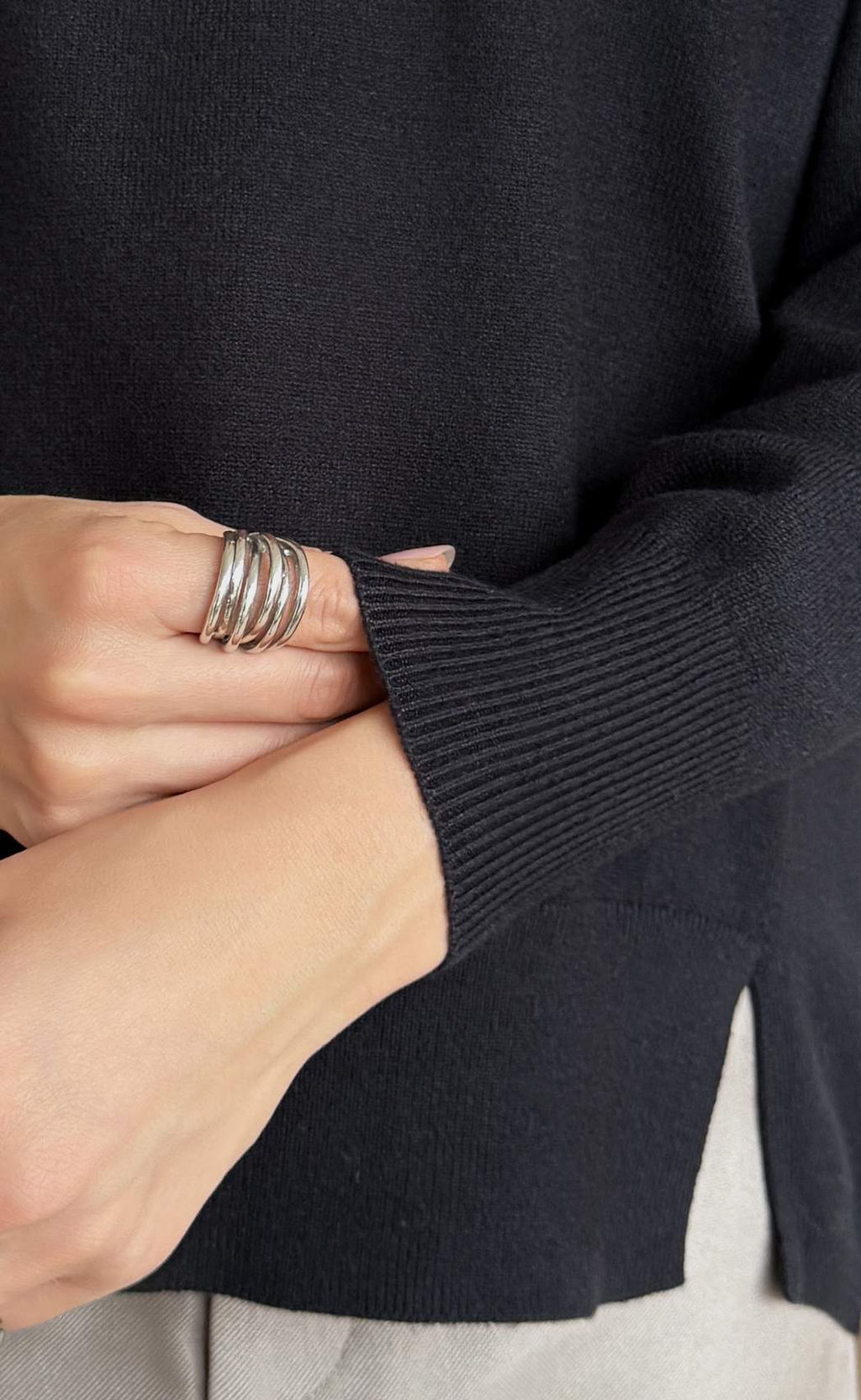 Джемпер F522-15120 black - Fine joyce фото 5